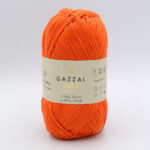 Пряжа Gazzal Giza Matte 5565 помаранчевий