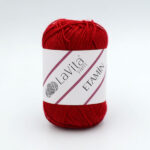 Пряжа Etamin LaVita Yarn 2734 темно красный