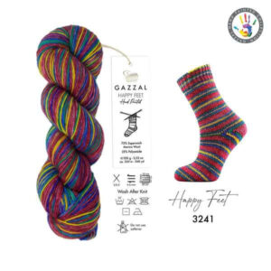 Пряжа Gazzal Happy Feet 3241