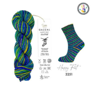 Пряжа Gazzal Happy Feet 3251