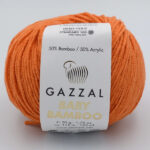 Пряжа Gazzal Baby Bamboo 95202 оранжевый