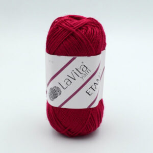 Пряжа Etamin LaVita Yarn 2515 темно красный