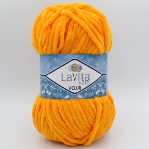 Пряжа плюшевая LaVita Yarn Velur 3012 оранжевый