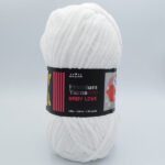 Пряжа плюшевая Premium Yarns Baby Love 100 белый 301