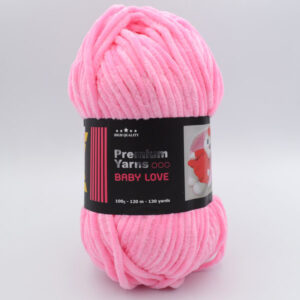 Пряжа плюшевая Premium Yarns Baby Love 100 розовый 309
