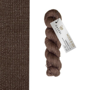 Пряжа Gazzal Wool Silk Chestnut 11138 моко