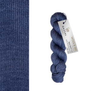 Пряжа Gazzal Wool Silk True Navy 11163 джинсовый