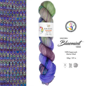 Пряжа Gazzal Unicorn Bluemint 1332