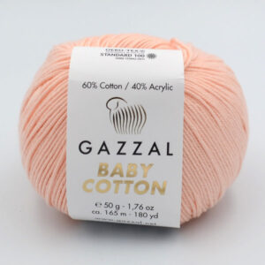 Пряжа Gazzal Baby Cotton 3469 персиковый