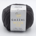 Пряжа Gazzal Wool 115 графит 3306