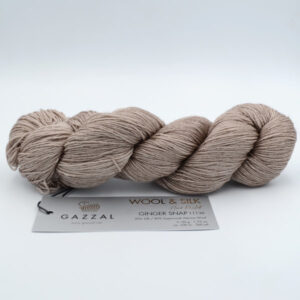 Пряжа Gazzal Wool Silk Ginger Snap 11136 мокко