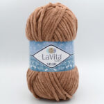 Пряжа плюшева LaVita Yarn Velur 7120 коричневий