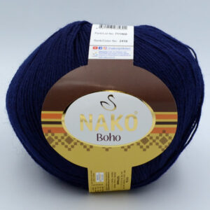 Пряжа Nako Boho 2418 темно-синій