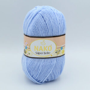 Пряжа Nako Super Bebe 23070 голубой