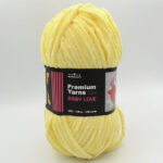 Пряжа плюшевая Premium Yarns Baby Love 100 желтый 302