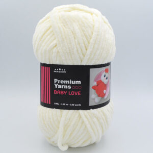 Пряжа плюшевая Premium Yarns Baby Love 100 молочный 308