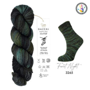 Пряжа Gazzal Happy Feet 3265 Forest Night