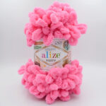 Пряжа Alize Puffy 377 рожевий