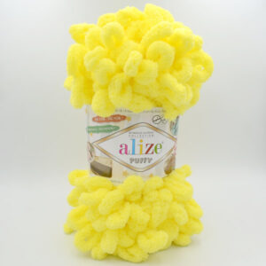 Пряжа Alize Puffy 552 жовтий