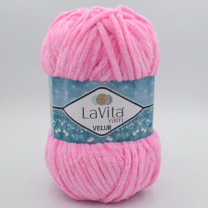 Пряжа плюшевая LaVita Yarn Velur 4017 розовый