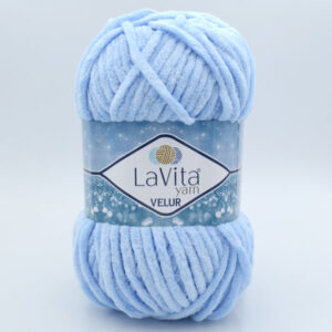 Пряжа плюшева LaVita Yarn Velur 5012 блакитний