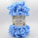 Пряжа Alize Puffy 342 блакитний