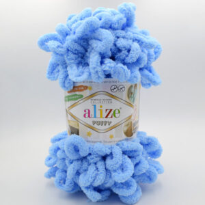 Пряжа Alize Puffy 342 блакитний
