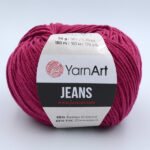 Пряжа YarnArt Jeans 91 фуксія