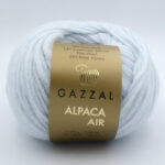 Пряжа Gazzal Alpaca Air 84 м'ятно-сірий