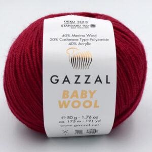 Пряжа Gazzal Baby Wool 816 бордо