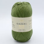 Пряжа Gazzal Giza Matte 5562 зелений