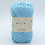 Пряжа Gazzal Giza Matte 5580 блакитна бірюза