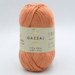 Пряжа Gazzal Giza Matte 5593 карамельно-персиковий
