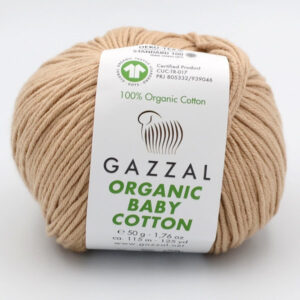 Пряжа Gazzal Organic Baby Cotton 441 бежевий