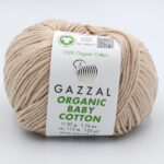 Пряжа Gazzal Organic Baby Cotton 444 бежевый