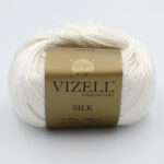 Пряжа Vizell Silk 209 молочно-білий