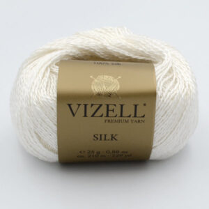 Пряжа Vizell Silk 209 молочно-білий