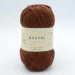 Пряжа Gazzal Giza Matte 5585 коричневий