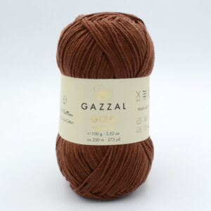 Пряжа Gazzal Giza Matte 5585 коричневий