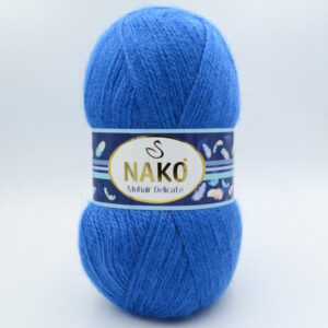 Пряжа Nako Mohair Delicate синій 6121