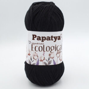 Пряжа Papatya Ecological Cotton 101 чорний