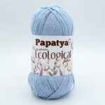 Пряжа Papatya Ecological Cotton 604 голубой