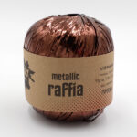 Raffia Metallic - Braun