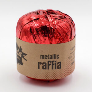Raffia Metallic – Red