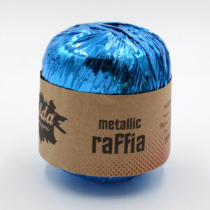 Raffia Metallic – Turquoise