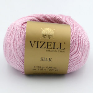 Пряжа Vizell Silk 200 розовый