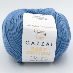 Пряжа Gazzal Baby Cotton 3431 джинс
