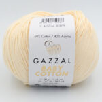 Пряжа Gazzal Baby Cotton 3437 кремовый