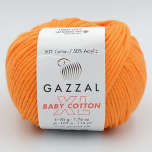 Пряжа Gazzal Baby Cotton XL оранжевый 3416XL