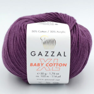 Пряжа Gazzal Baby Cotton XL фиолетовый 3441XL